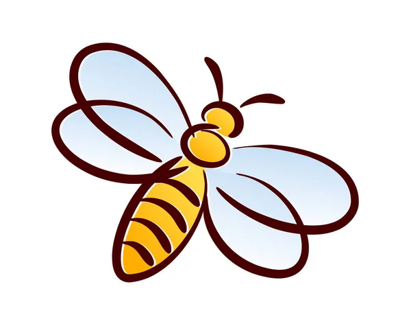 Символ Дикої Стилізованої Бджоли — стоковий вектор