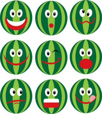 Çizgi film karpuz ifadeleri