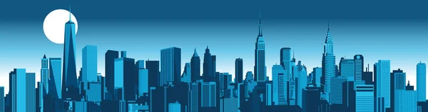 New York City skyline — Stock Vector