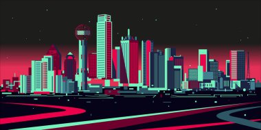 Dallas gece manzarası
