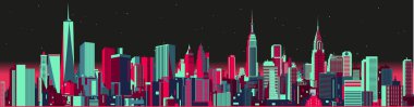 New York şehrinin silüeti