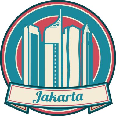 Jakarta vektör manzarası