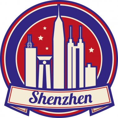Shenzhen vektör manzarası