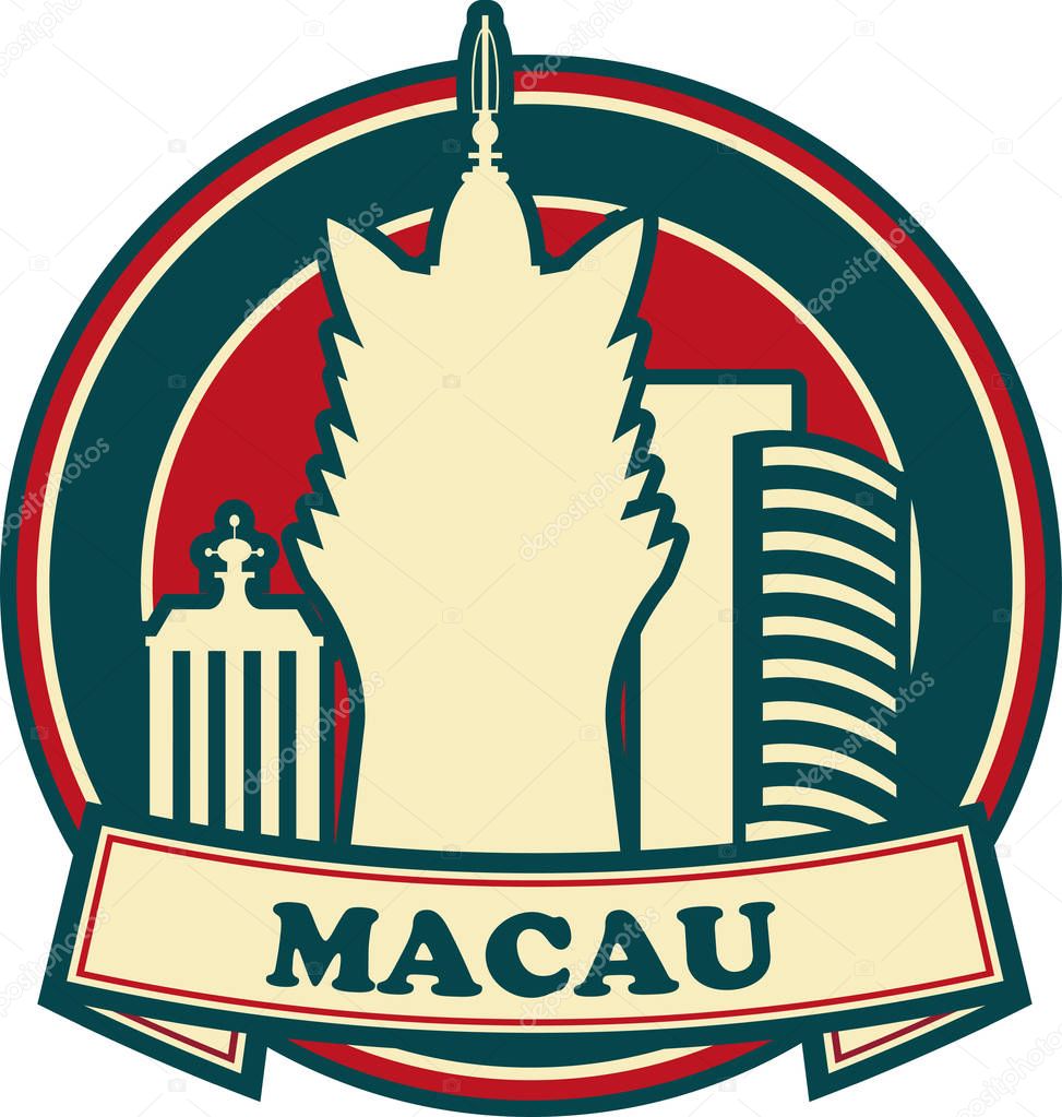 Macau syylized skyline