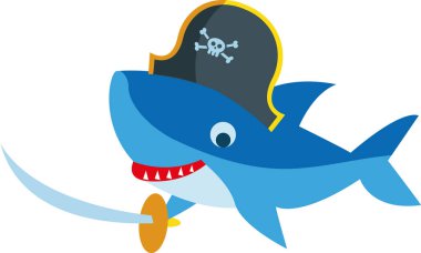 Korsan köpekbalığı çizgi film karakteri