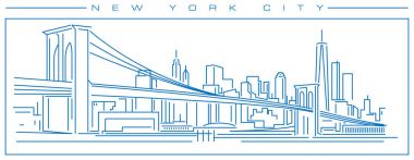 New York şehrinin silüeti
