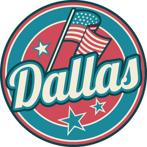 Dallas Texas sembolü — Stok Vektör