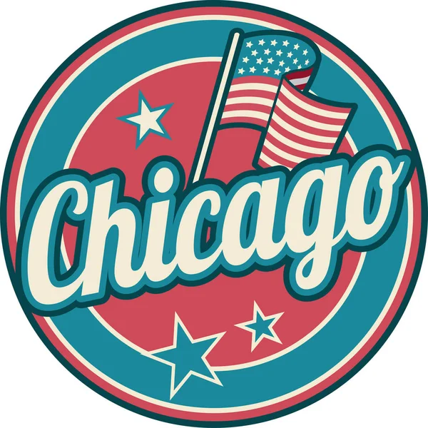Símbolo de Chicago Illinois —  Vetores de Stock