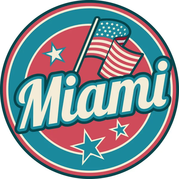 Símbolo Miami Florida —  Vetores de Stock