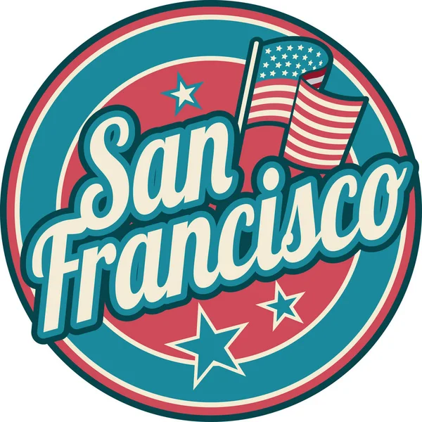 San Francisco シンボル — ストックベクタ