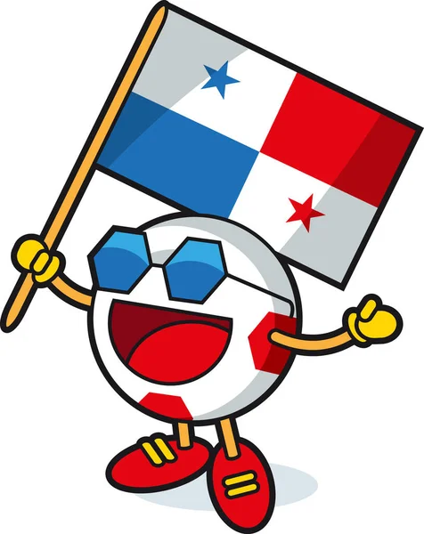 Mascotte de Panama Soccer ball — Image vectorielle