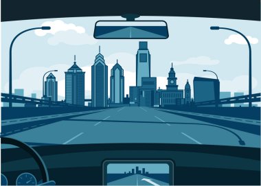 Philadelphia Pennsylvania vektör manzarası