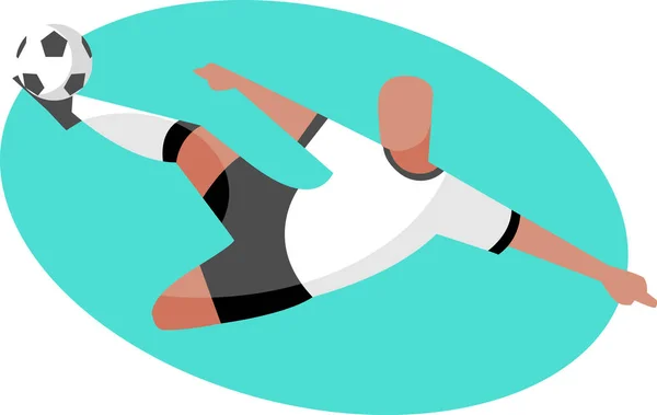 Allemagne Footballeur Action — Image vectorielle