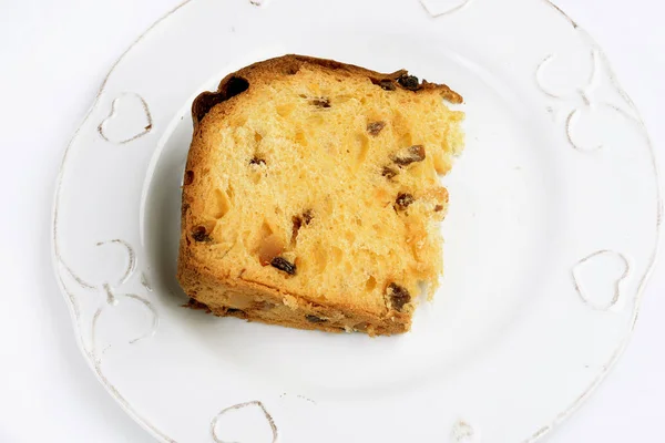 Tranches de panettone artisanal italien typique — Photo