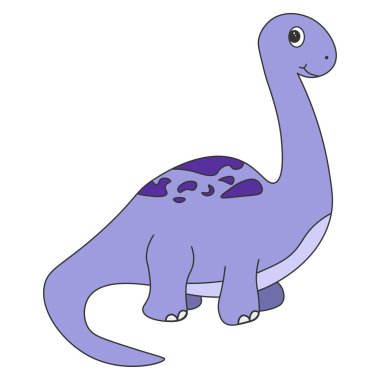 Dinozor brachiosaurus karikatür