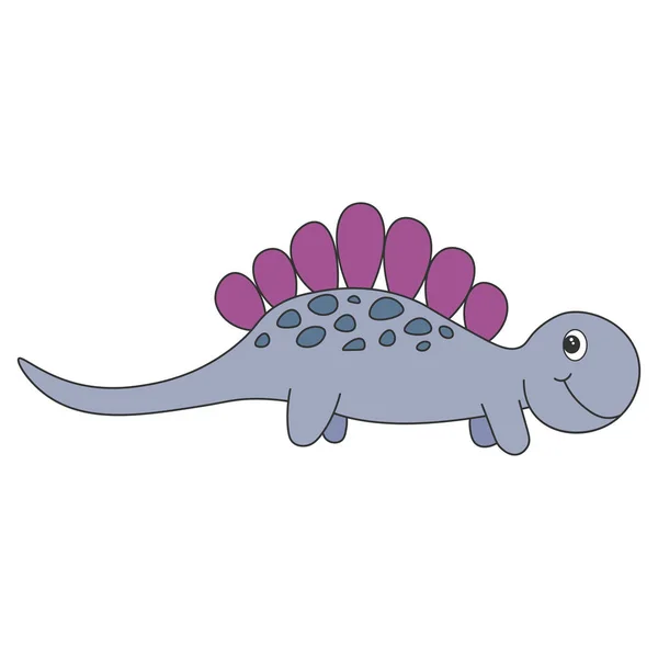 Dinosaure Stegosaurus dessin animé — Image vectorielle