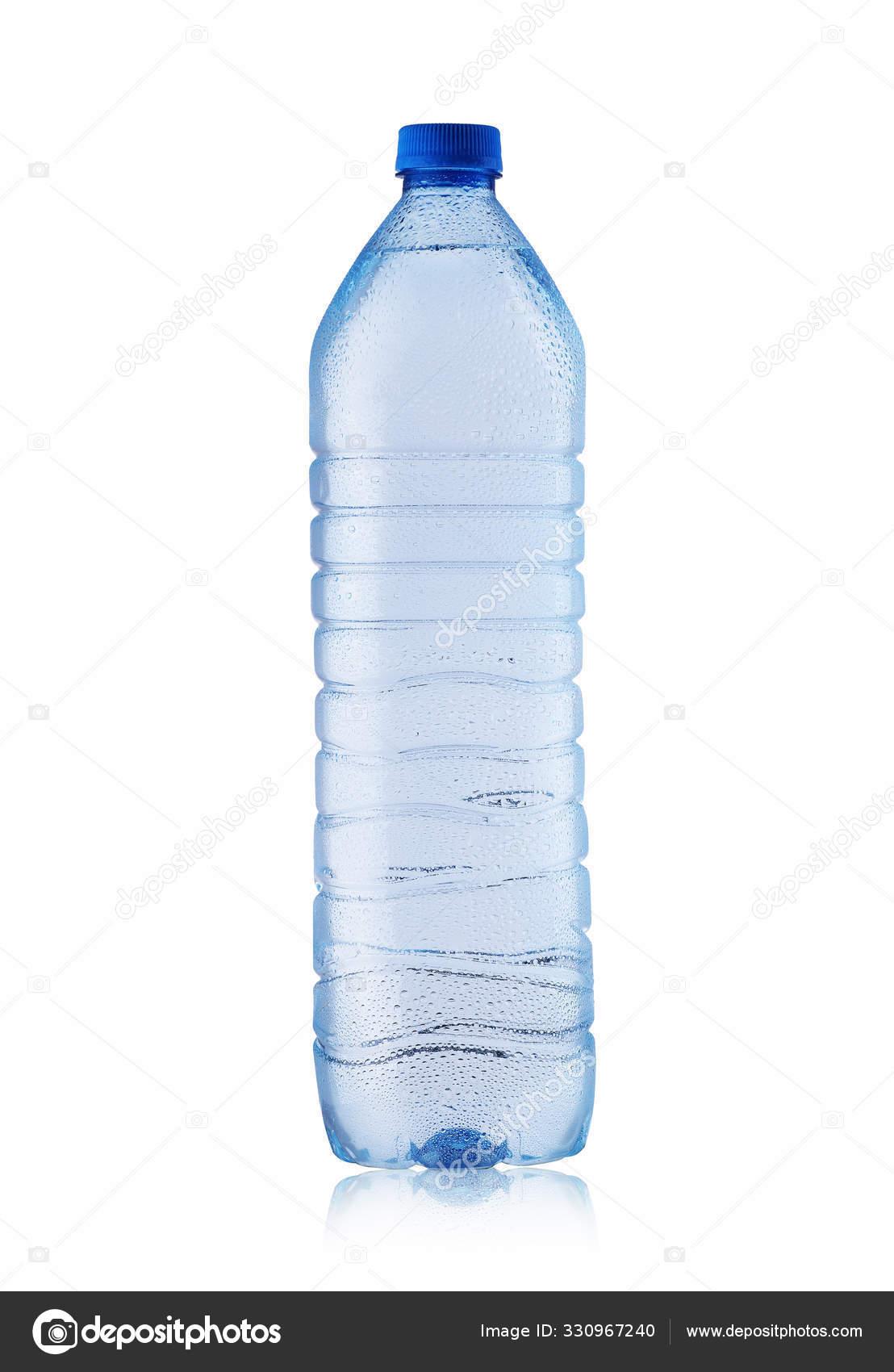Large plastic bottle with mineral water Stock Photo by ©deutter