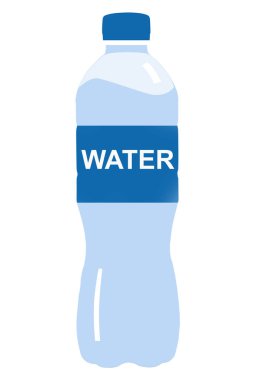 su ile mavi plastik şişe