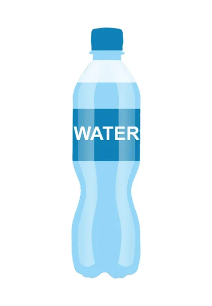 Small plastic bottle with water — Stock Photo, Image