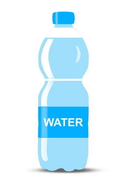 Műanyag palack vízzel — Stock Fotó