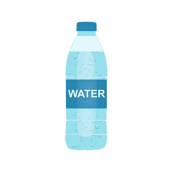 Botella azul con agua —  Fotos de Stock