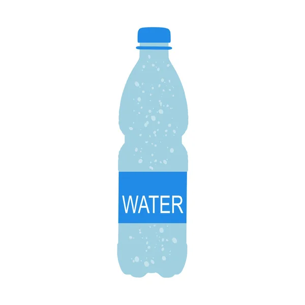 Blaue Plastikflasche mit Wasser — Stockfoto