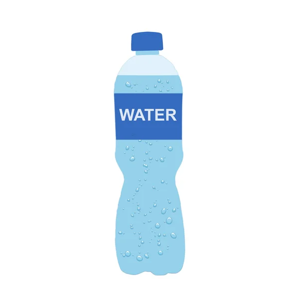 Mała butelka wody z tworzywa — Zdjęcie stockowe