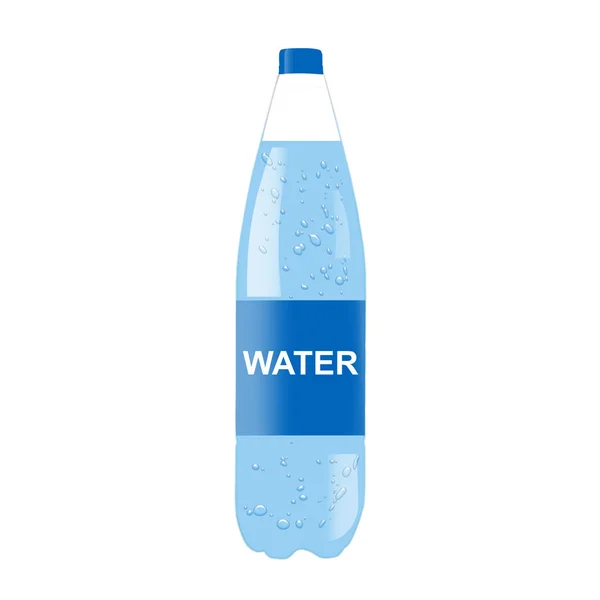 Nagy műanyag palack vízzel — Stock Fotó