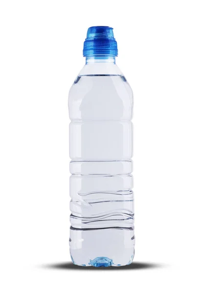 Kleine plastic fles met mineraalwater — Stockfoto