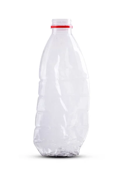 Garrafa de plástico esmagado — Fotografia de Stock