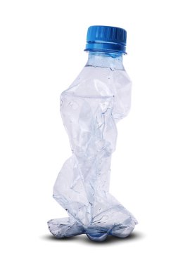 ezilmiş plastik şişe