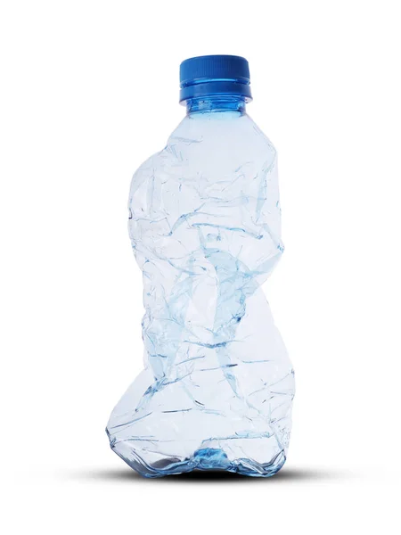 Botol plastik yang hancur — Stok Foto
