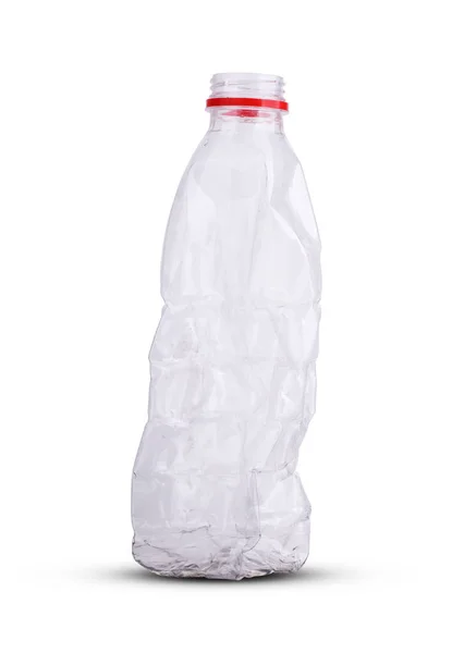 プラスチック製のボトルを粉砕 — ストック写真