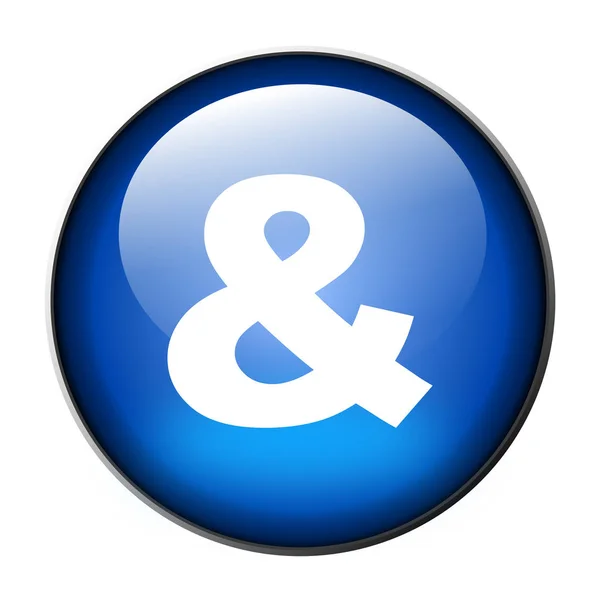 Blue end button — Stock Photo, Image