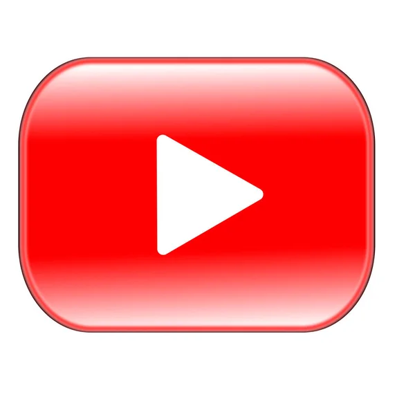 red play button isolated