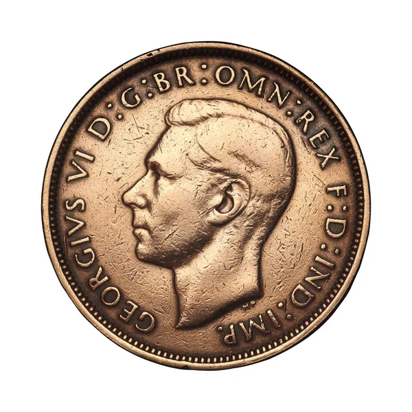 Egy penny érme 1938-ból — Stock Fotó