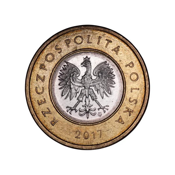Polaco dos monedas — Foto de Stock