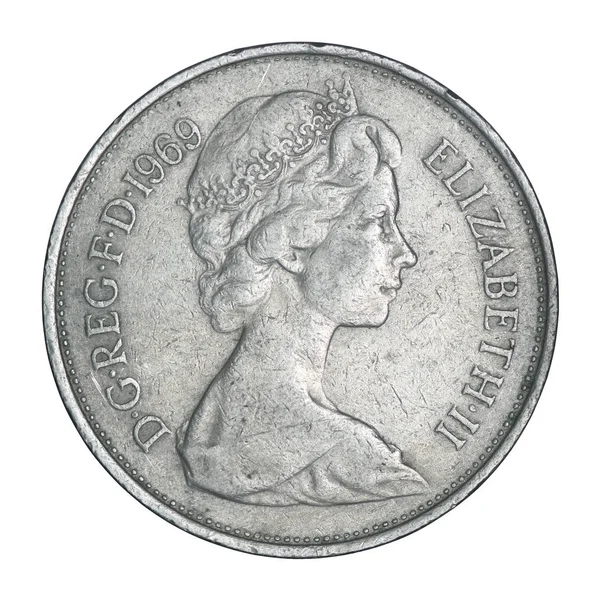 English ten pence from 1969 — 스톡 사진