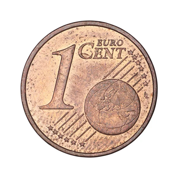 Un céntimo de euro de 2002 con un globo —  Fotos de Stock