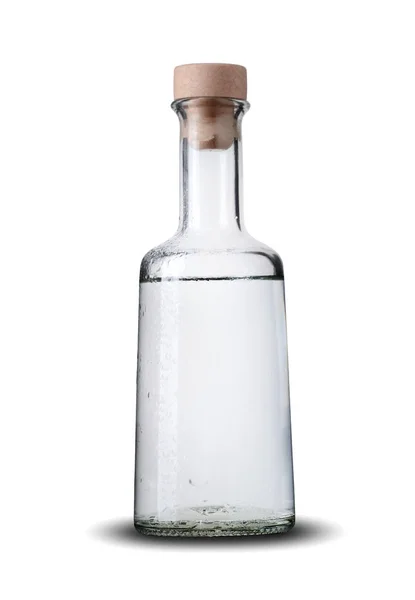 Kleine glazen fles voor vloeistoffen — Stockfoto