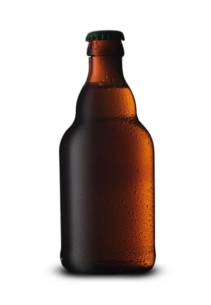 Маленька коричнева пляшка з пивом — стокове фото