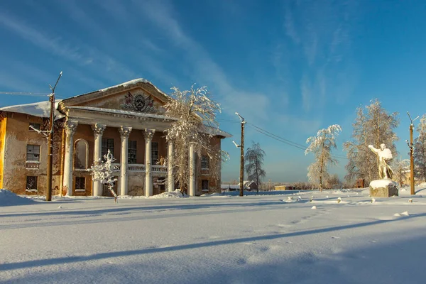 Casa Della Cultura Abbandonata Nel Villaggio Shumikhinsky Regione Perm — Foto Stock
