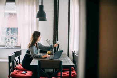 Bir kadın çalışıyor, internet üzerinden evden canlı yayın yapıyor. Kız konuşur, ders verir, internette blog yazar. Kız blogcu bir blog konusu yazdı.
