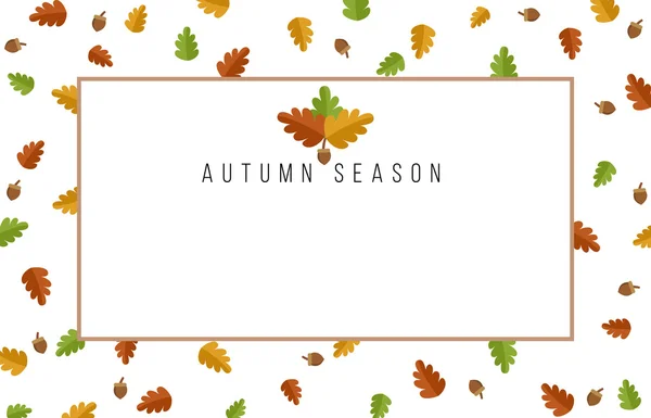 Herbst Blätter Banner Design — Stockvektor