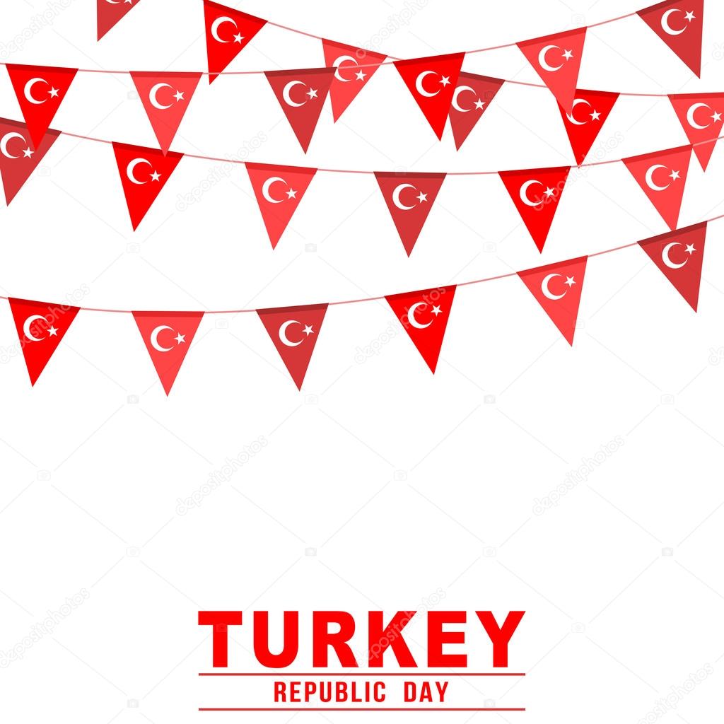 Turkey republic day buntings banner