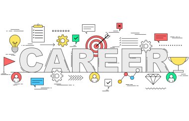 Kariyer gelişimi konsepti