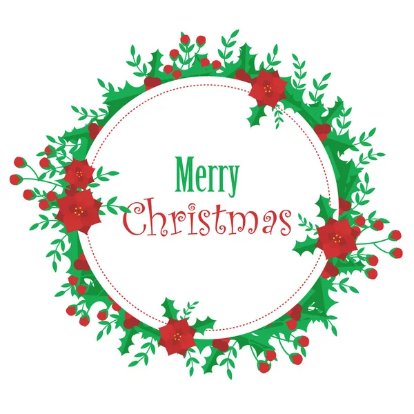 Ökse otu ve Atatürk çiçeği celenk Noel kartı