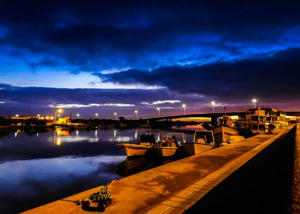 Vista Dalla Città Tavira Sul Fiume Gilau — Foto Stock