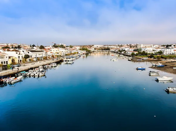 Widok Mostu Tavira — Zdjęcie stockowe