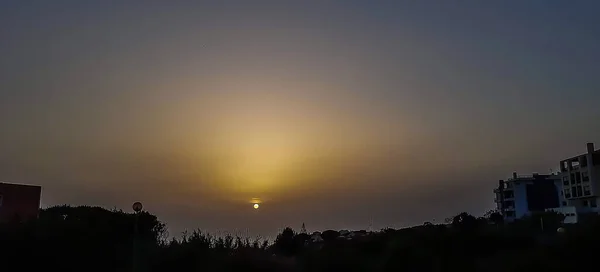 複数の色で日没時の空 — ストック写真